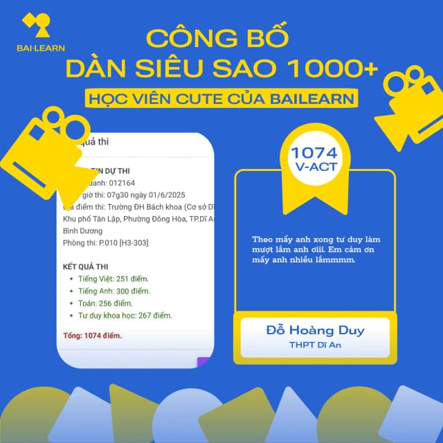 Thành tích học viên 8