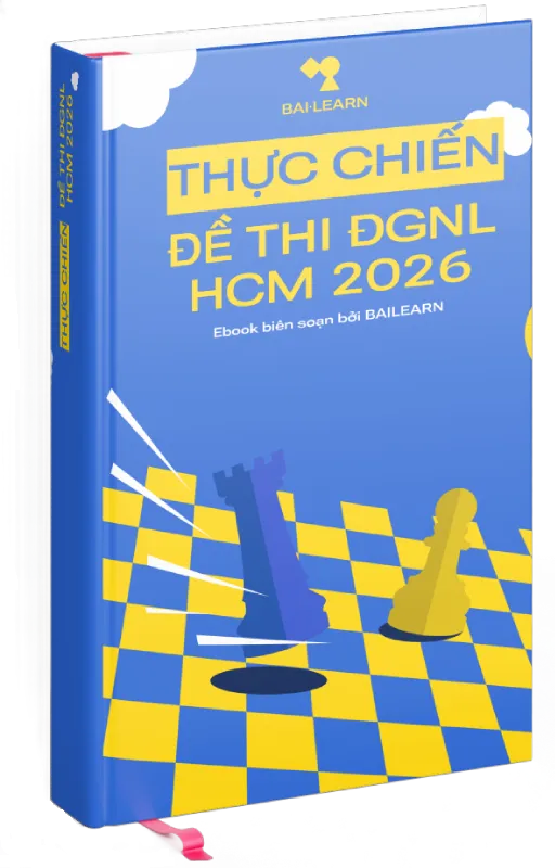 Ebook thực chiến đề thi ĐGNL HCM 2026